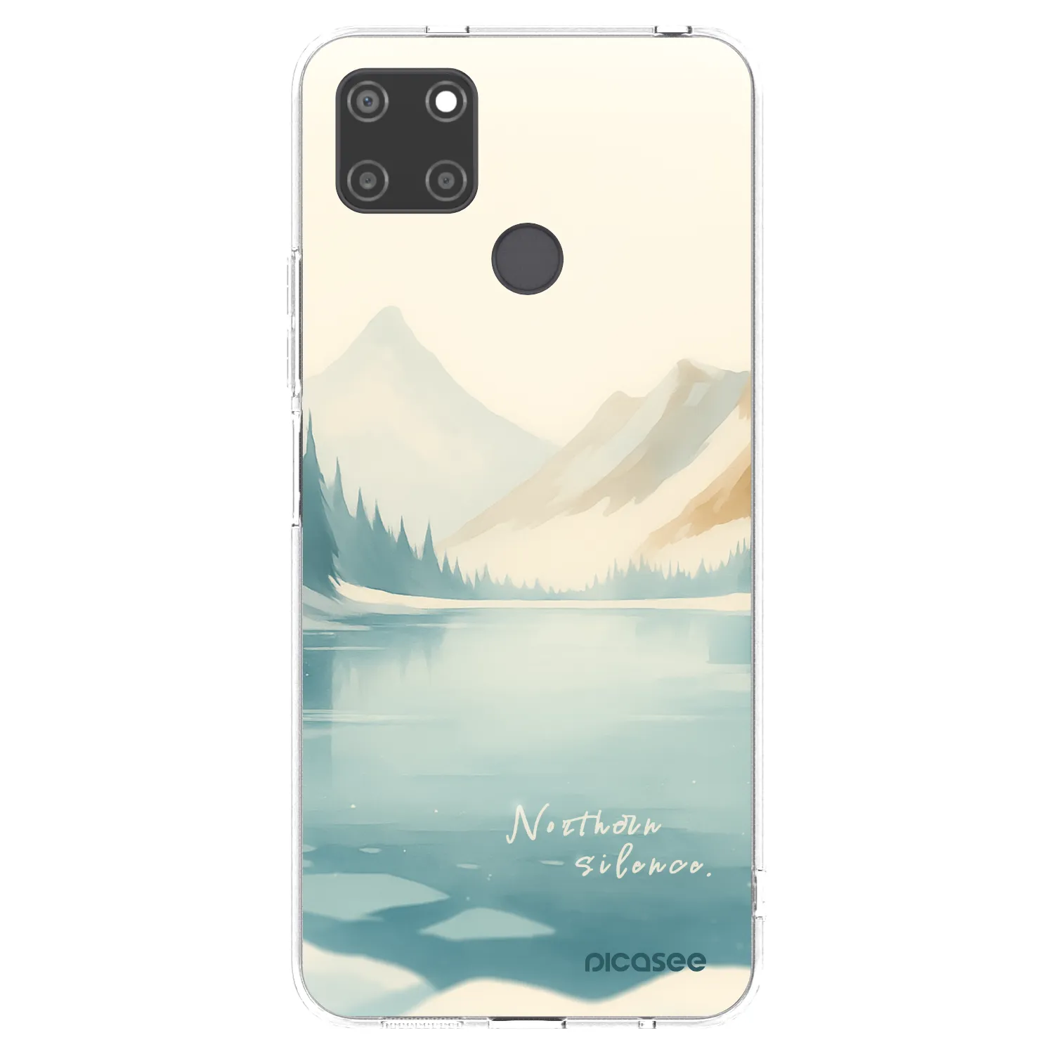 Picasee átlátszó szilikon tok az alábbi mobiltelefonokra Realme C21Y - NOTHERN SILENCE