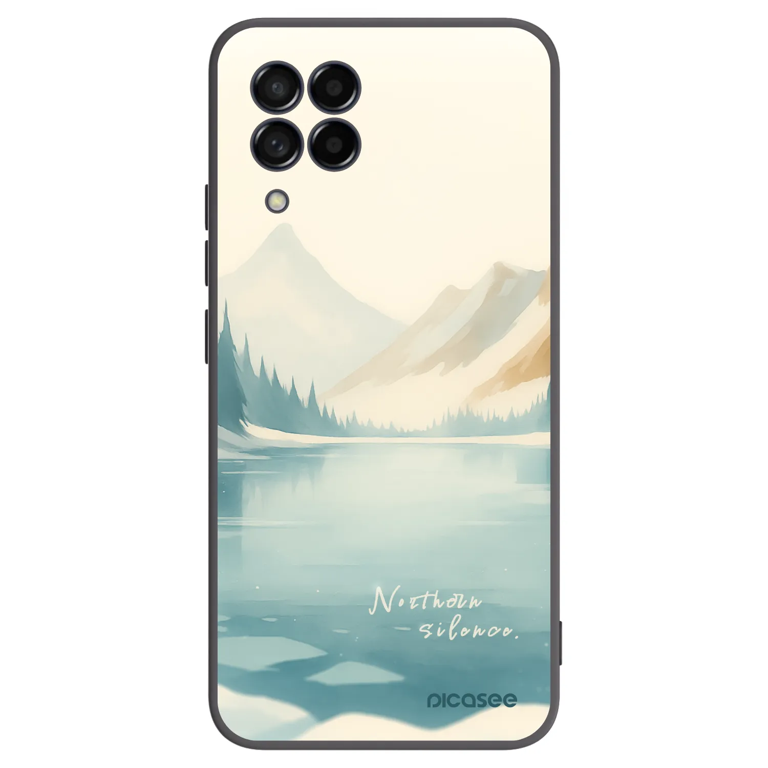 Picasee fekete szilikon tok az alábbi mobiltelefonokra Samsung Galaxy M53 5G - NOTHERN SILENCE