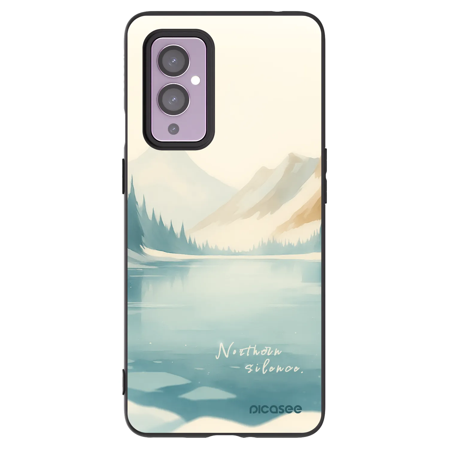 Picasee fekete szilikon tok az alábbi mobiltelefonokra OnePlus 9 - NOTHERN SILENCE