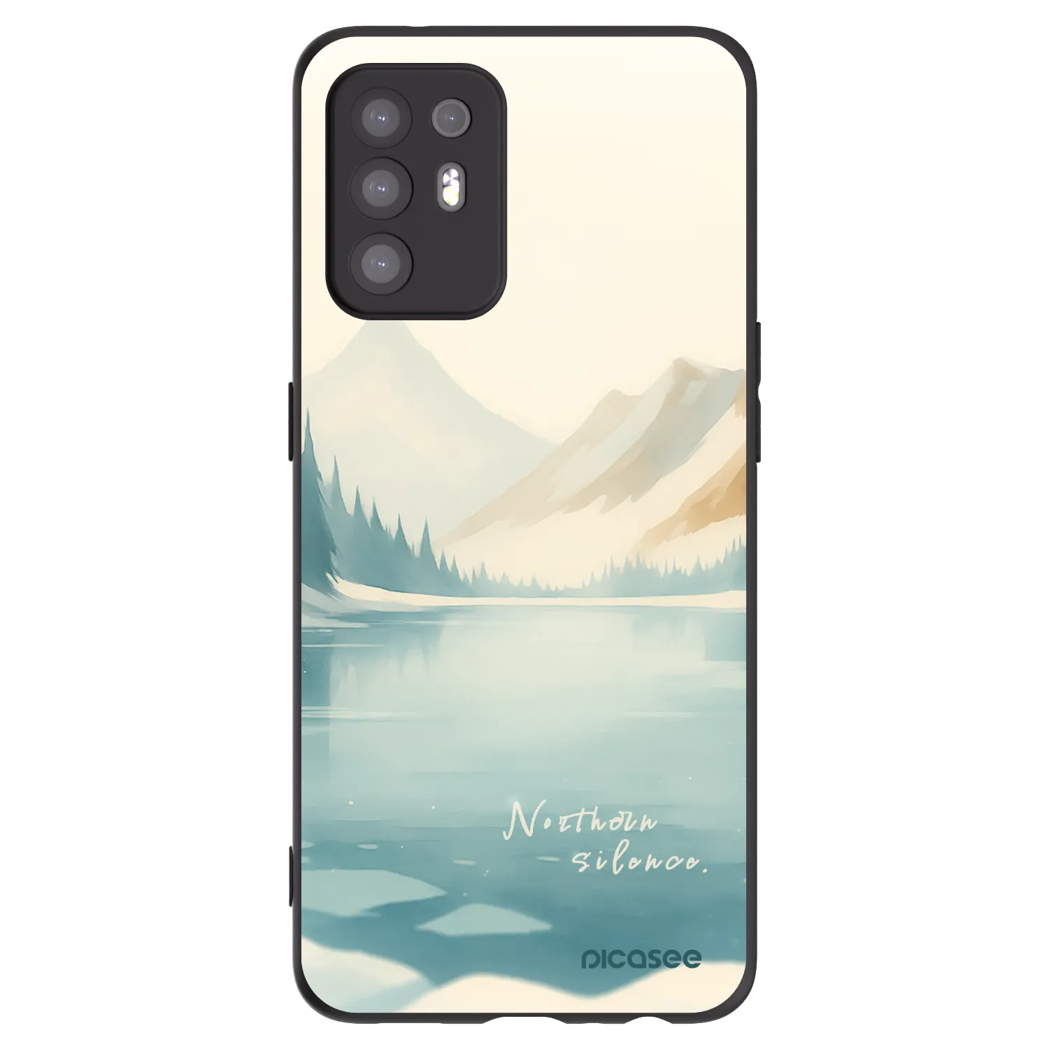 Picasee fekete szilikon tok az alábbi mobiltelefonokra OPPO A94 5G - NOTHERN SILENCE