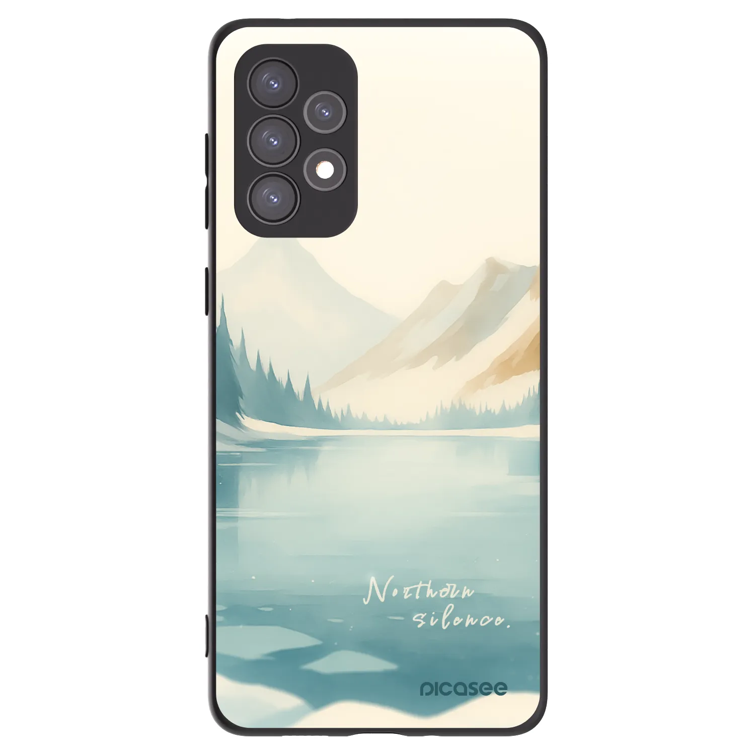Picasee fekete szilikon tok az alábbi mobiltelefonokra Samsung Galaxy A73 5G - NOTHERN SILENCE