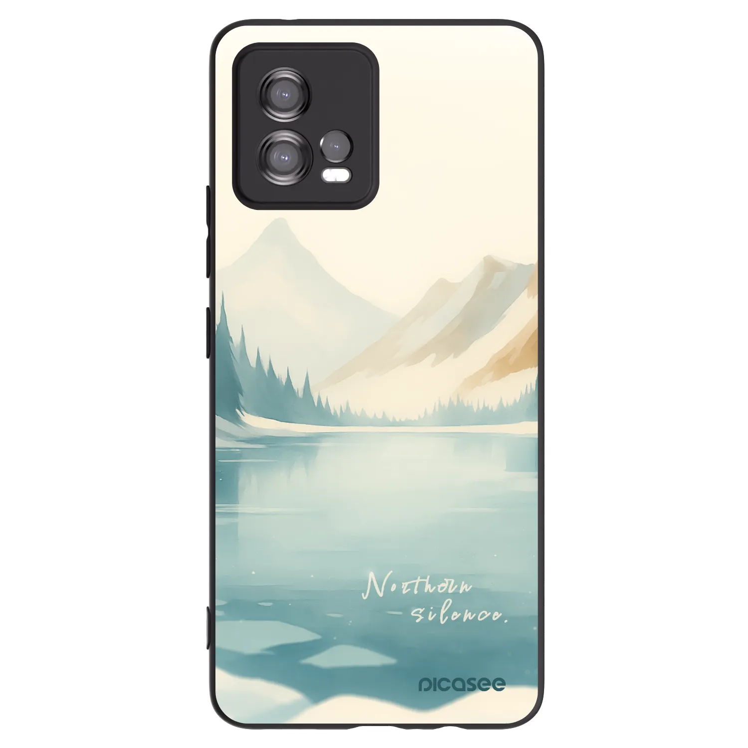 Picasee fekete szilikon tok az alábbi mobiltelefonokra Motorola Moto G72 - NOTHERN SILENCE