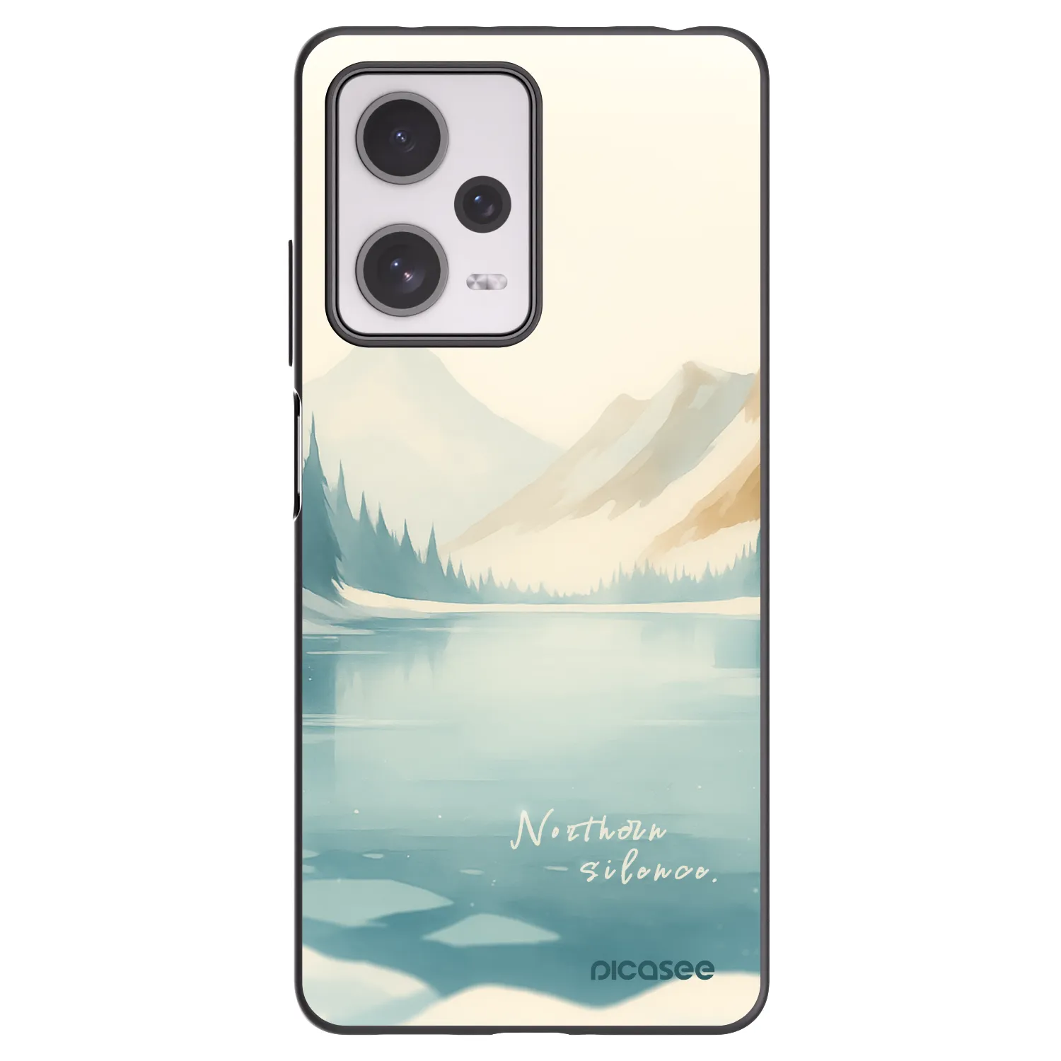 Picasee fekete szilikon tok az alábbi mobiltelefonokra Xiaomi Redmi Note 12 Pro+ 5G - NOTHERN SILENCE