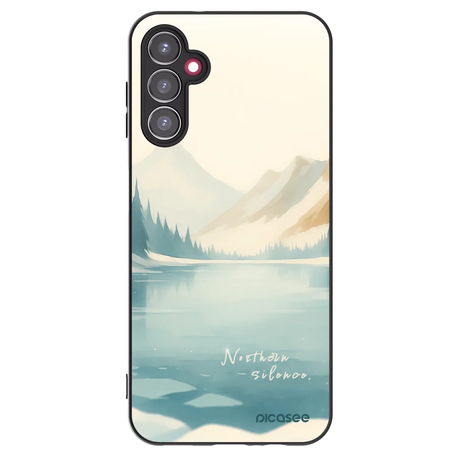 Picasee fekete szilikon tok az alábbi mobiltelefonokra Samsung Galaxy A14 5G A146P - NOTHERN SILENCE