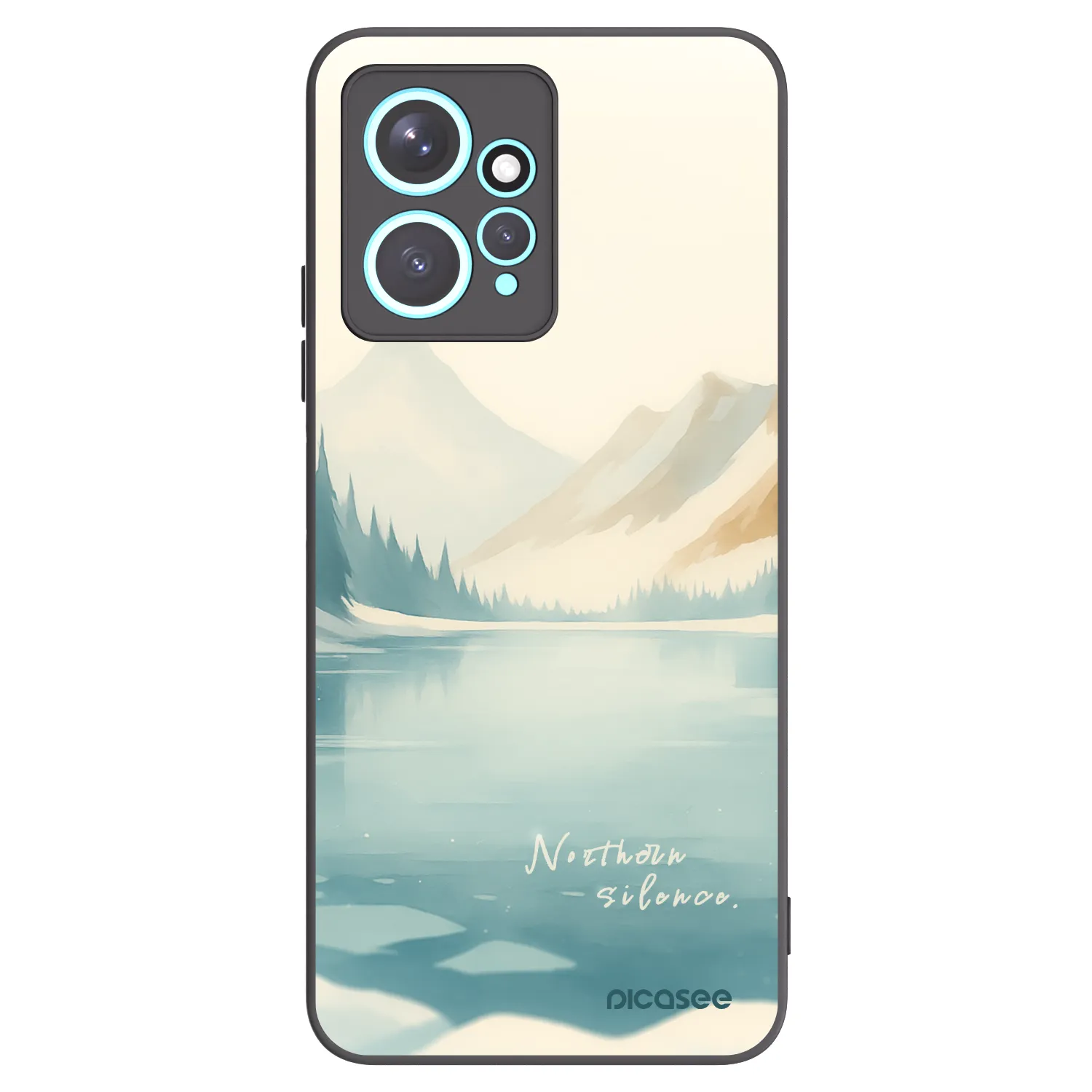 Picasee fekete szilikon tok az alábbi mobiltelefonokra Xiaomi Redmi Note 12 4G - NOTHERN SILENCE