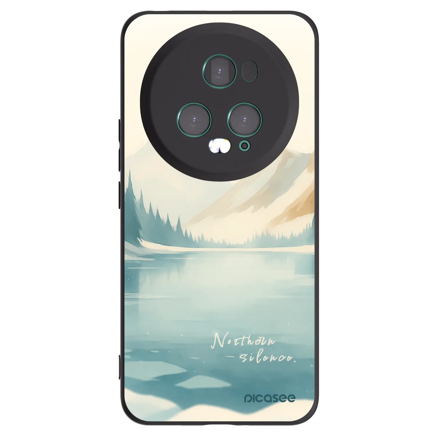 Picasee fekete szilikon tok az alábbi mobiltelefonokra Honor Magic5 Pro - NOTHERN SILENCE