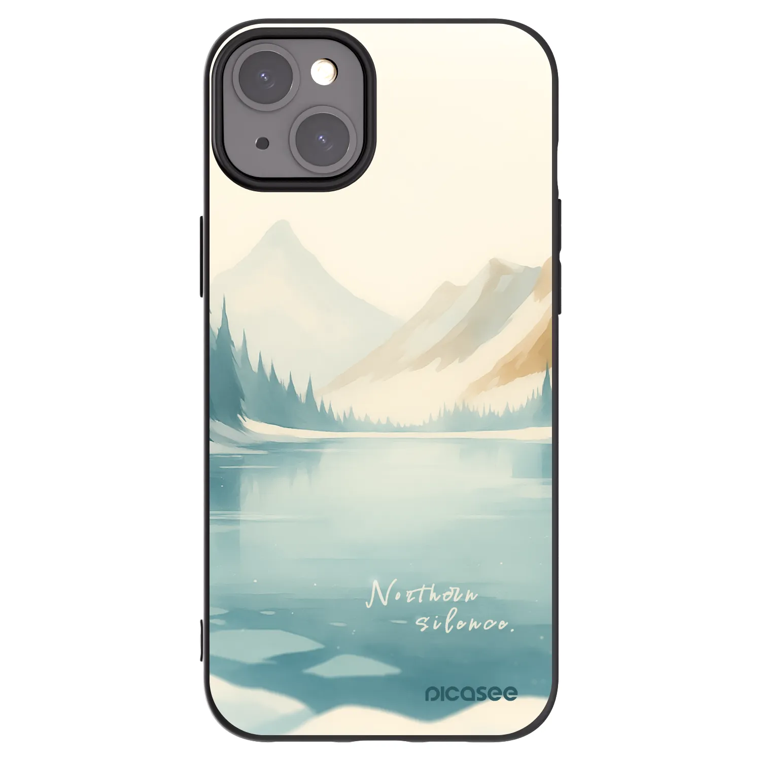 Picasee fekete szilikon tok az alábbi mobiltelefonokra Apple iPhone 15 Plus - NOTHERN SILENCE