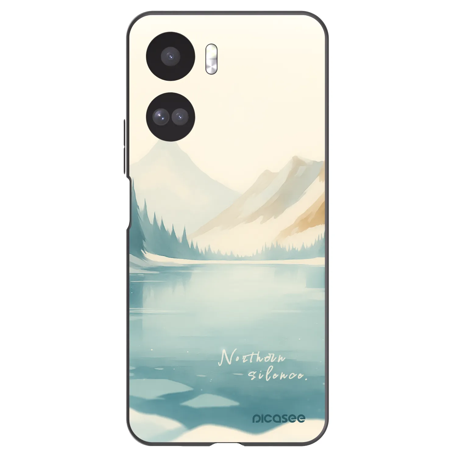 Picasee fekete szilikon tok az alábbi mobiltelefonokra Honor 90 Lite 5G - NOTHERN SILENCE