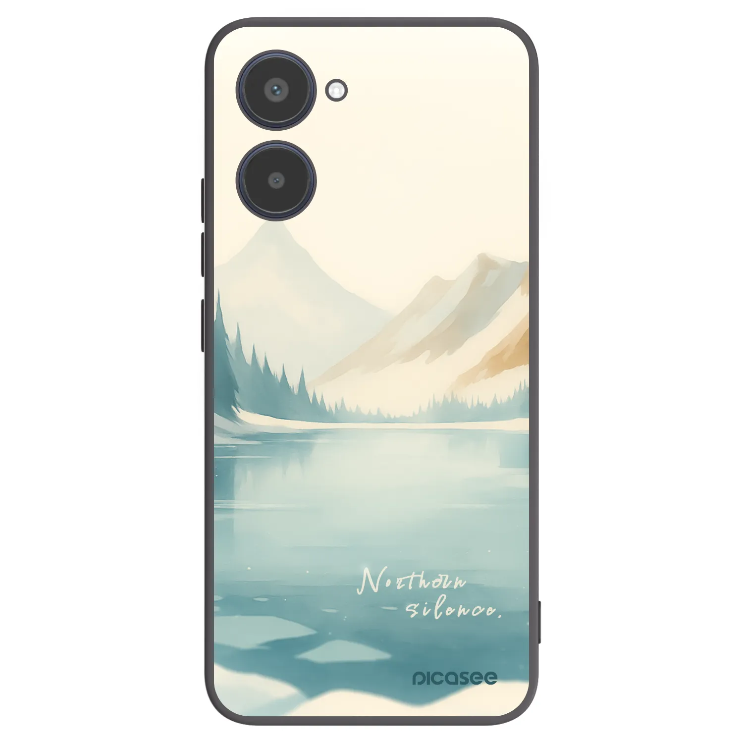 Picasee fekete szilikon tok az alábbi mobiltelefonokra Realme 10 4G - NOTHERN SILENCE