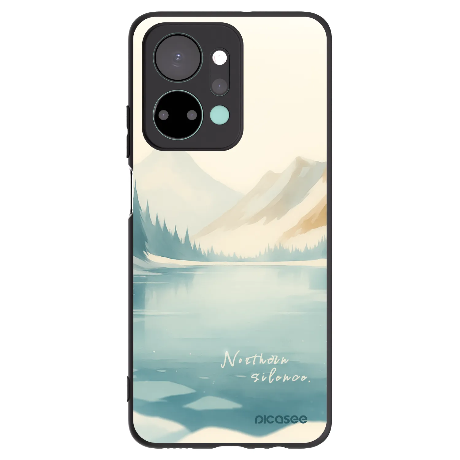 Picasee fekete szilikon tok az alábbi mobiltelefonokra Honor X7a - NOTHERN SILENCE