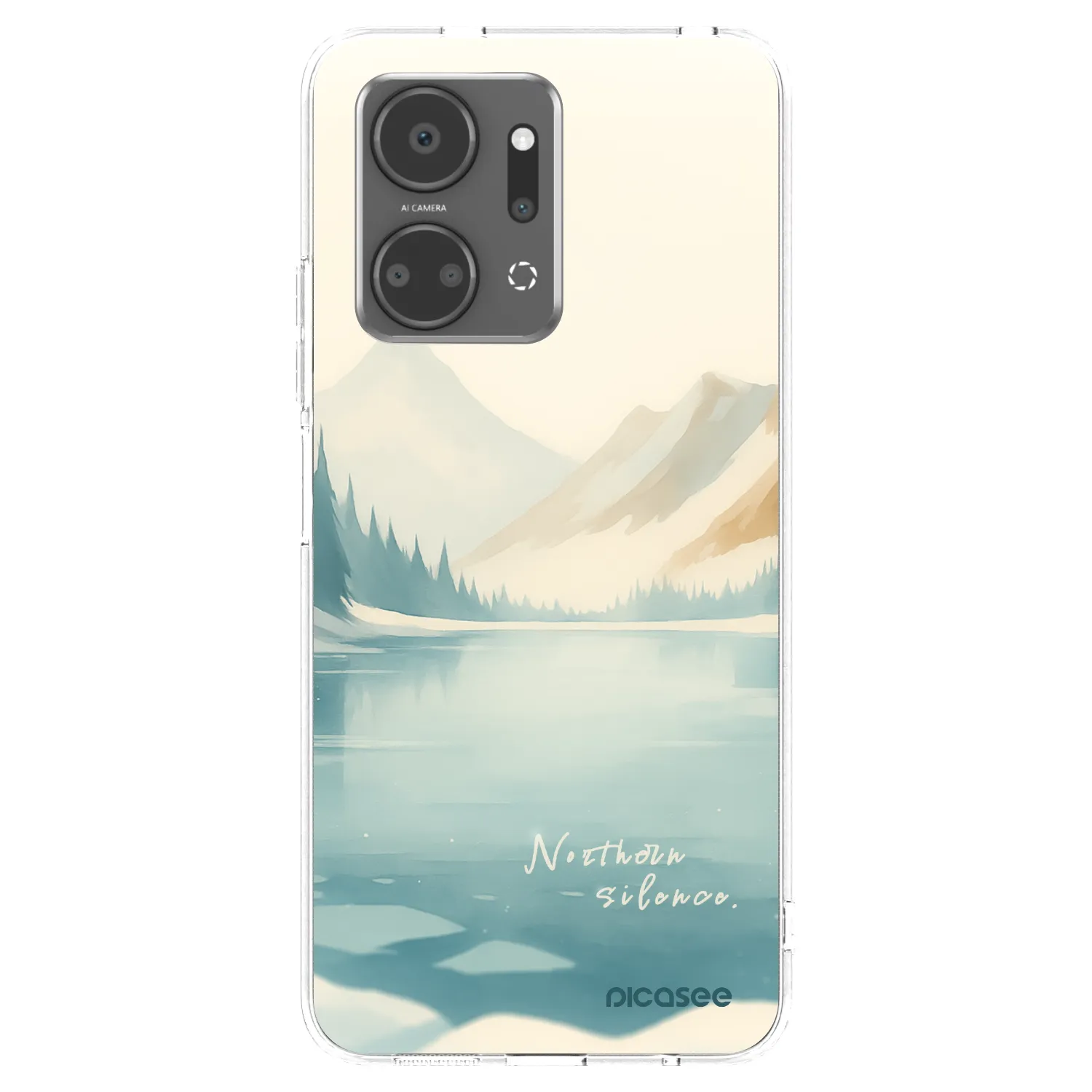 Picasee átlátszó szilikon tok az alábbi mobiltelefonokra Honor X7a - NOTHERN SILENCE