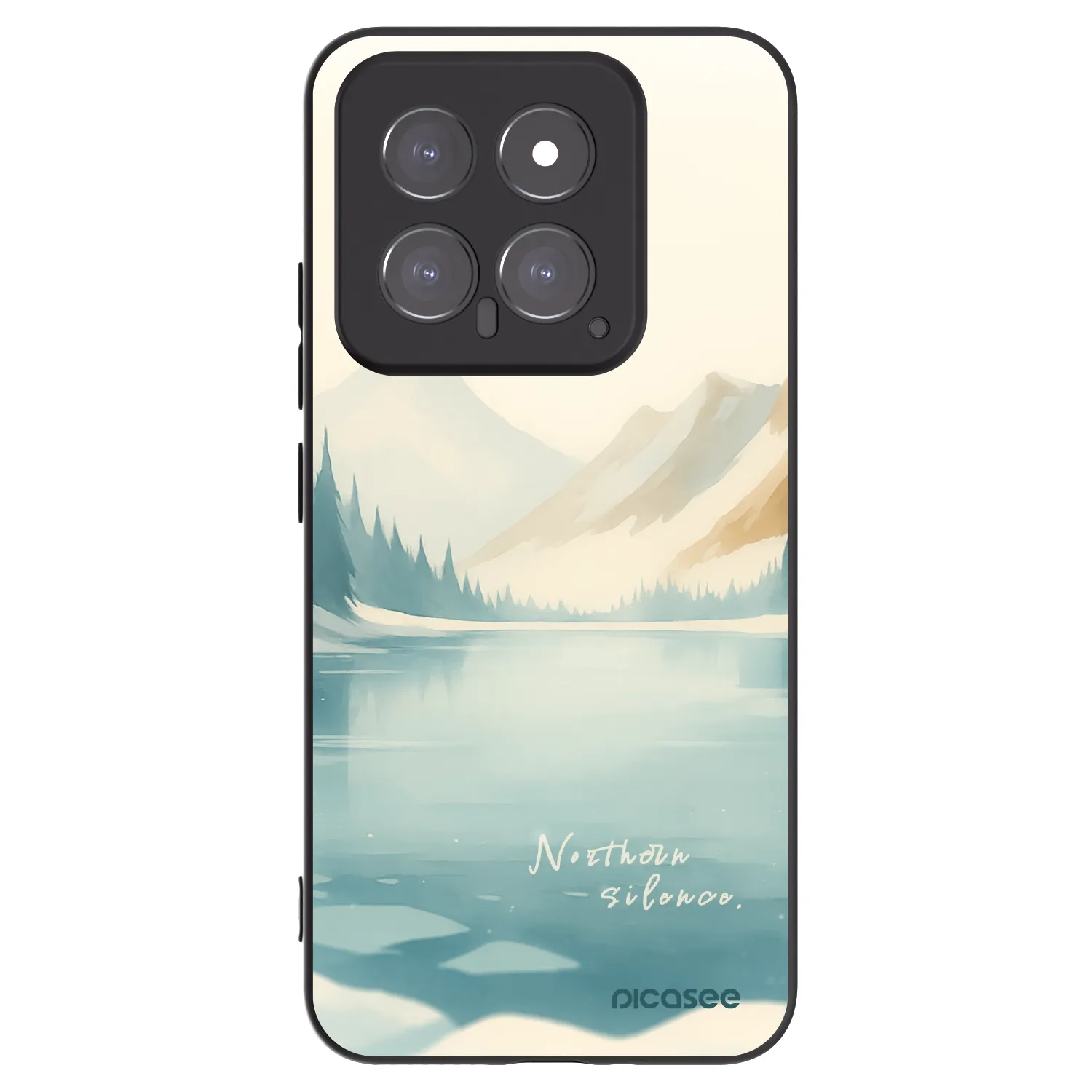 Picasee fekete szilikon tok az alábbi mobiltelefonokra Xiaomi 14 - NOTHERN SILENCE