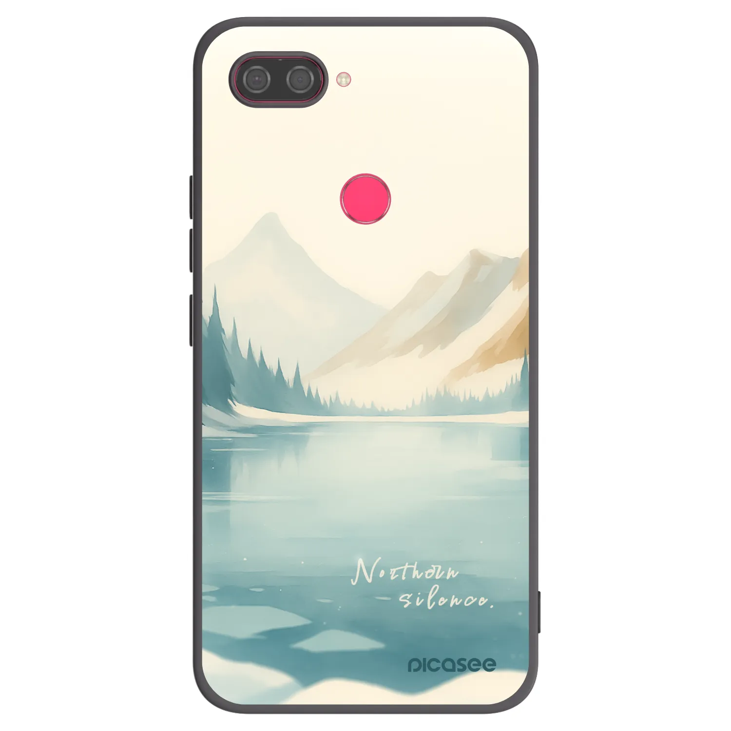 Picasee fekete szilikon tok az alábbi mobiltelefonokra Xiaomi Mi 8 Lite - NOTHERN SILENCE