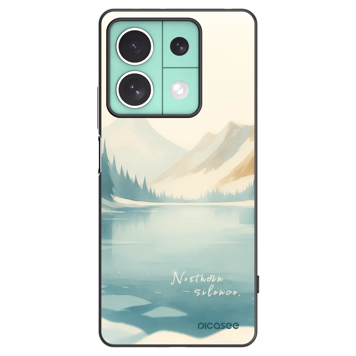 Picasee fekete szilikon tok az alábbi mobiltelefonokra Xiaomi Redmi Note 13 5G - NOTHERN SILENCE