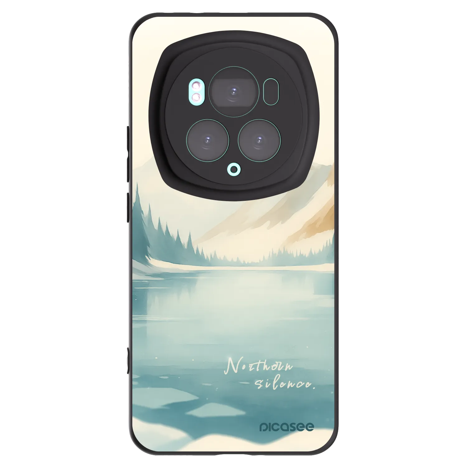 Picasee fekete szilikon tok az alábbi mobiltelefonokra Honor Magic6 Pro - NOTHERN SILENCE