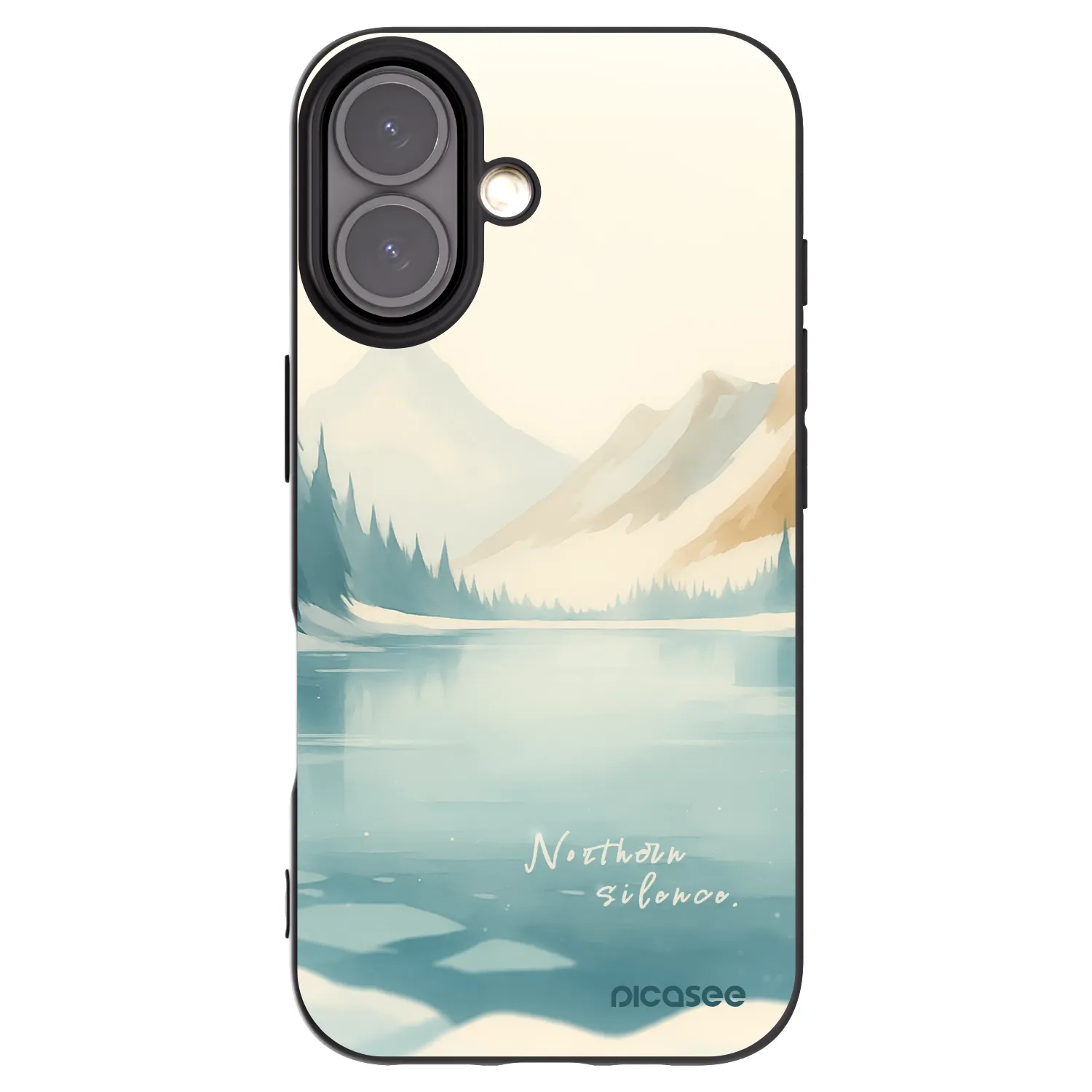 Picasee fekete szilikon tok az alábbi mobiltelefonokra Apple iPhone 16 - NOTHERN SILENCE