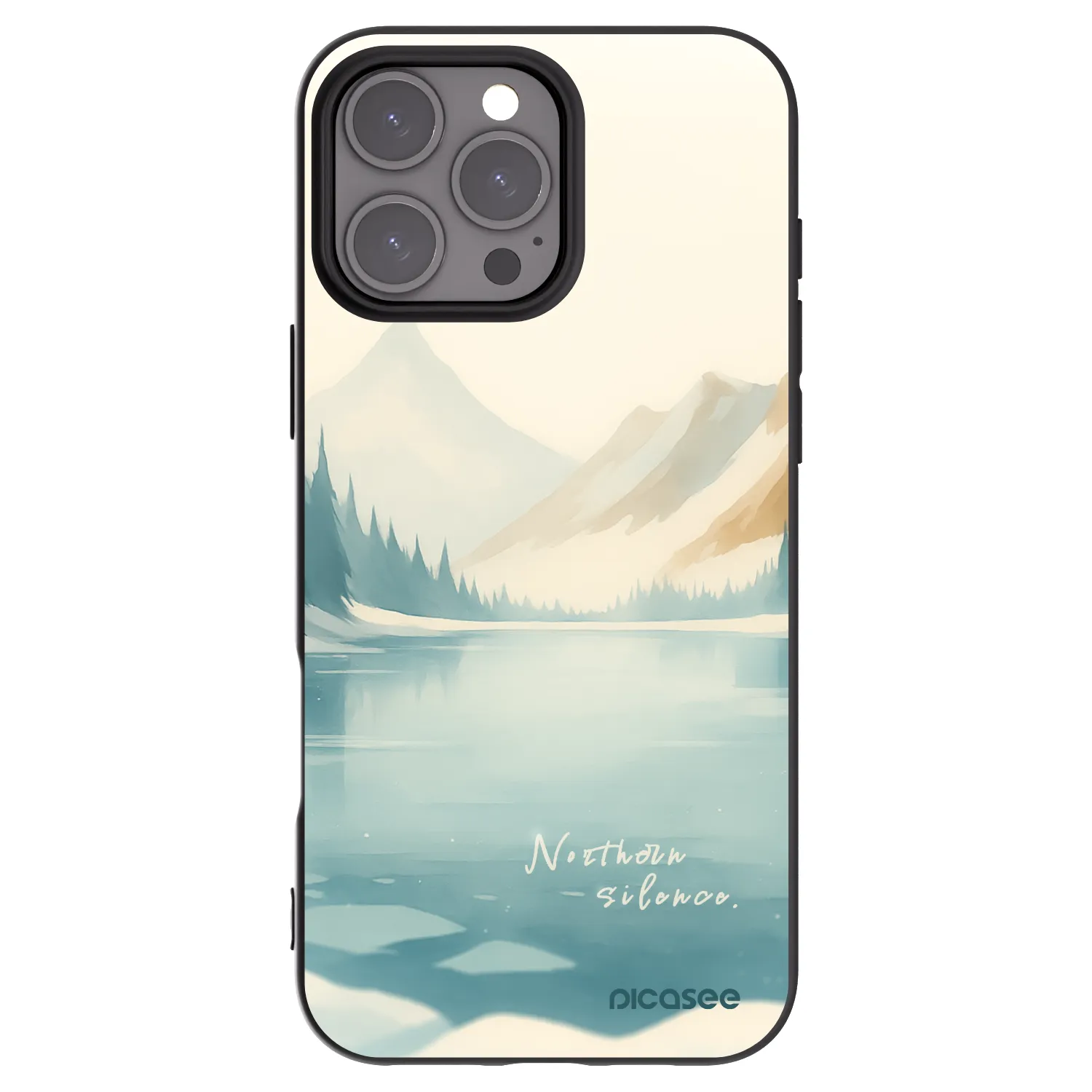 Picasee fekete szilikon tok az alábbi mobiltelefonokra Apple iPhone 16 Pro Max - NOTHERN SILENCE