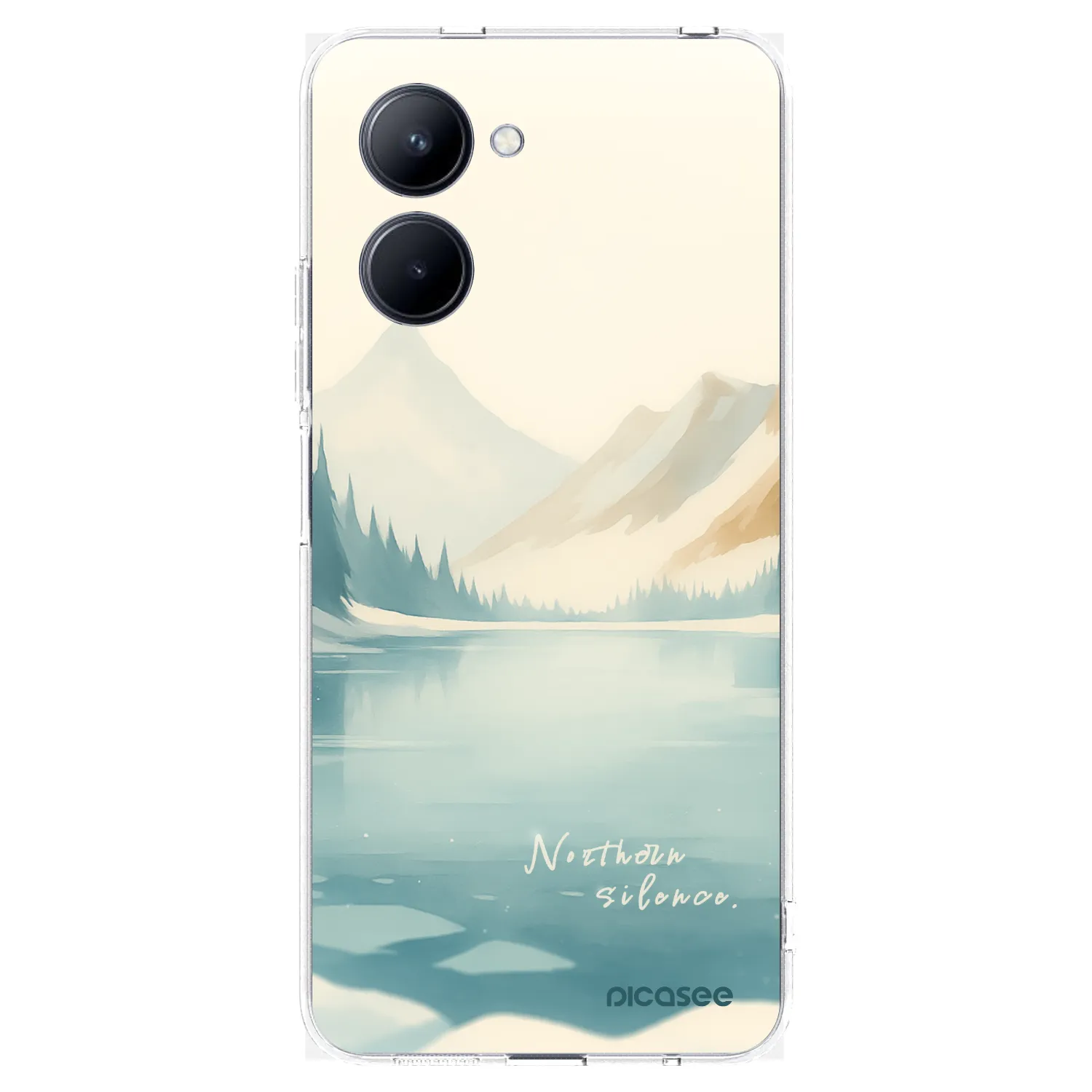 Picasee átlátszó szilikon tok az alábbi mobiltelefonokra Realme C33 (2023) - NOTHERN SILENCE