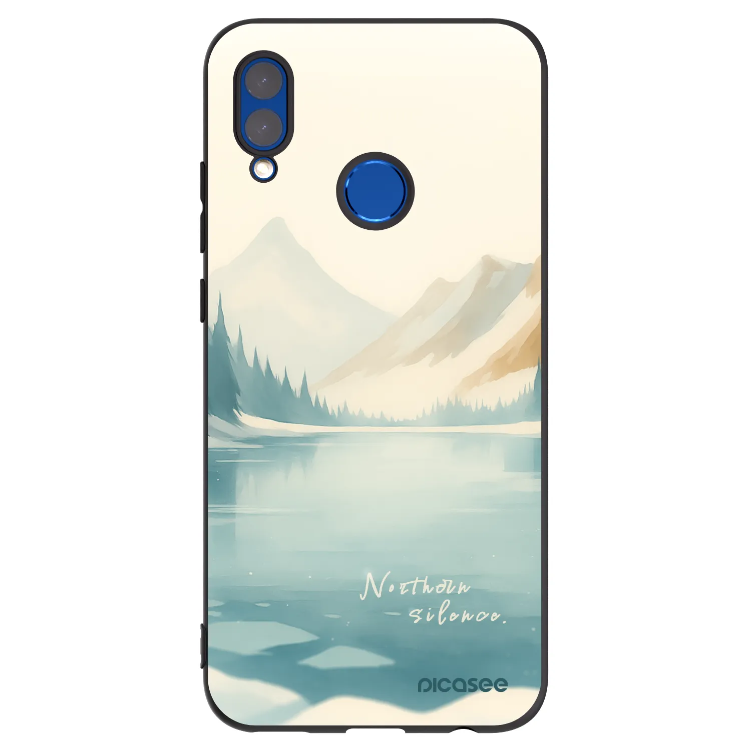 Picasee fekete szilikon tok az alábbi mobiltelefonokra Honor 10 Lite - NOTHERN SILENCE