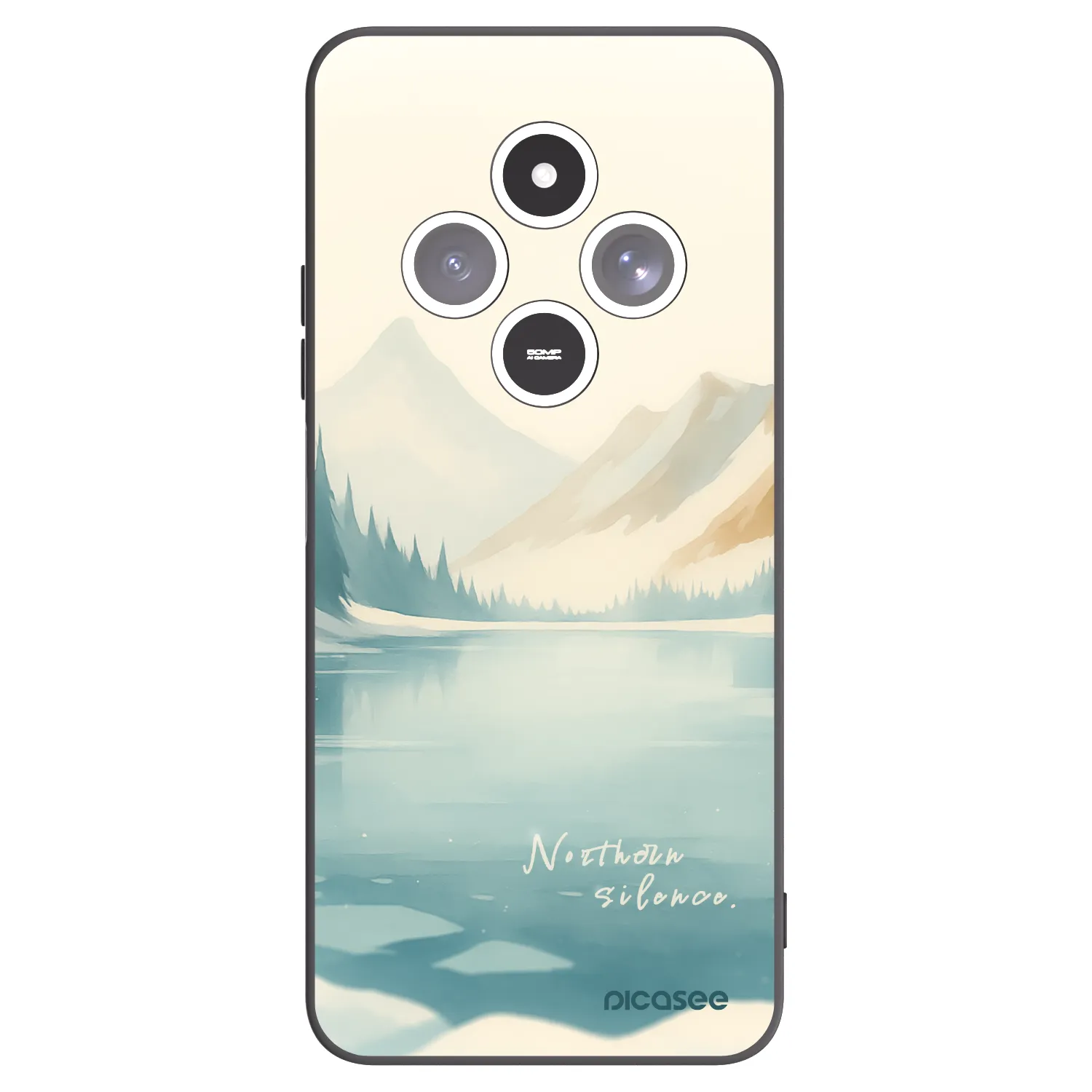 Picasee fekete szilikon tok az alábbi mobiltelefonokra Xiaomi Redmi 14C - NOTHERN SILENCE