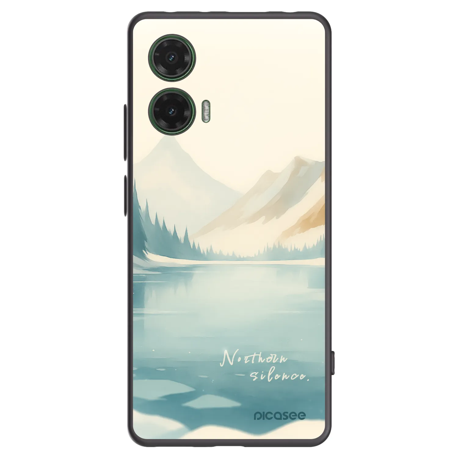 Picasee fekete szilikon tok az alábbi mobiltelefonokra Motorola Moto G35 5G - NOTHERN SILENCE