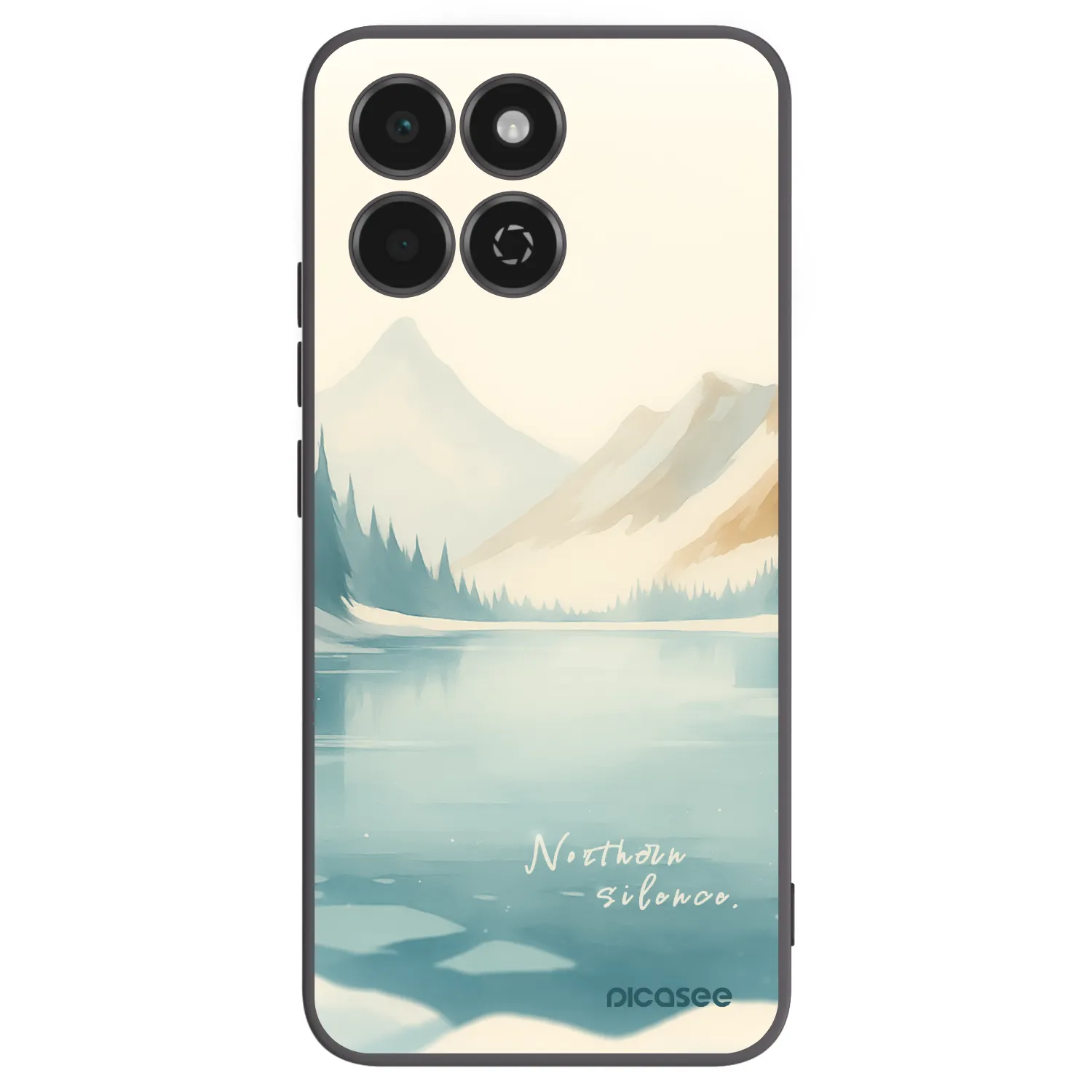 Picasee fekete szilikon tok az alábbi mobiltelefonokra Honor 200 Smart 5G - NOTHERN SILENCE