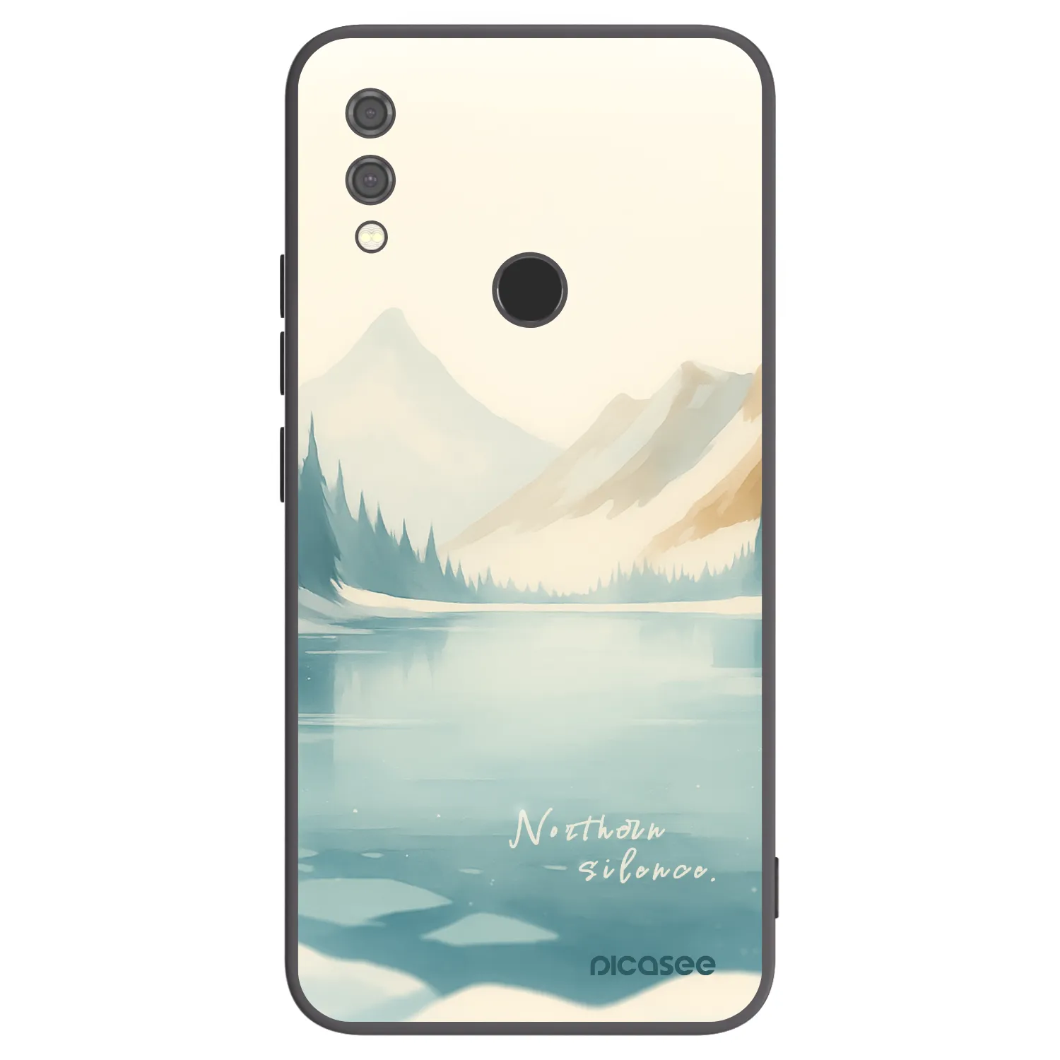 Picasee fekete szilikon tok az alábbi mobiltelefonokra Xiaomi Redmi Note 7 - NOTHERN SILENCE