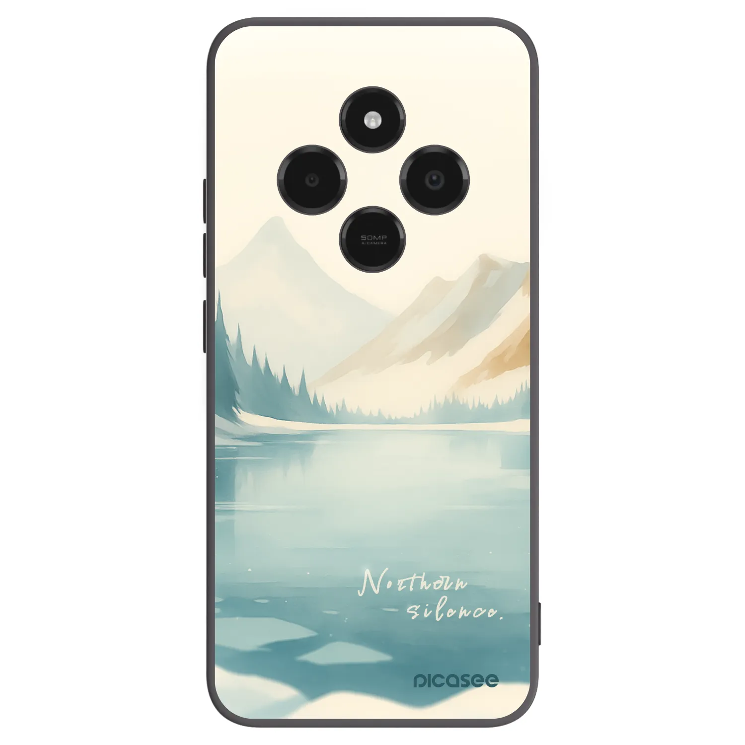 Picasee fekete szilikon tok az alábbi mobiltelefonokra Xiaomi Poco C75 - NOTHERN SILENCE