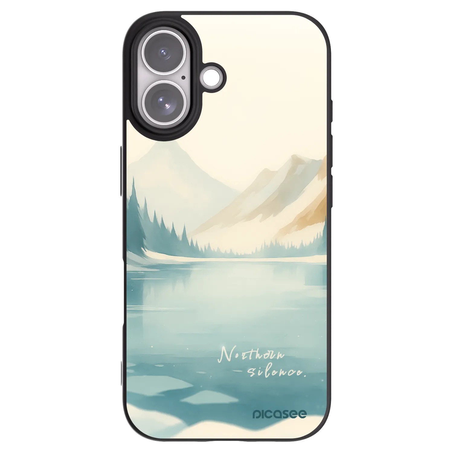 Picasee fekete szilikon tok az alábbi mobiltelefonokra Apple iPhone 17 - NOTHERN SILENCE