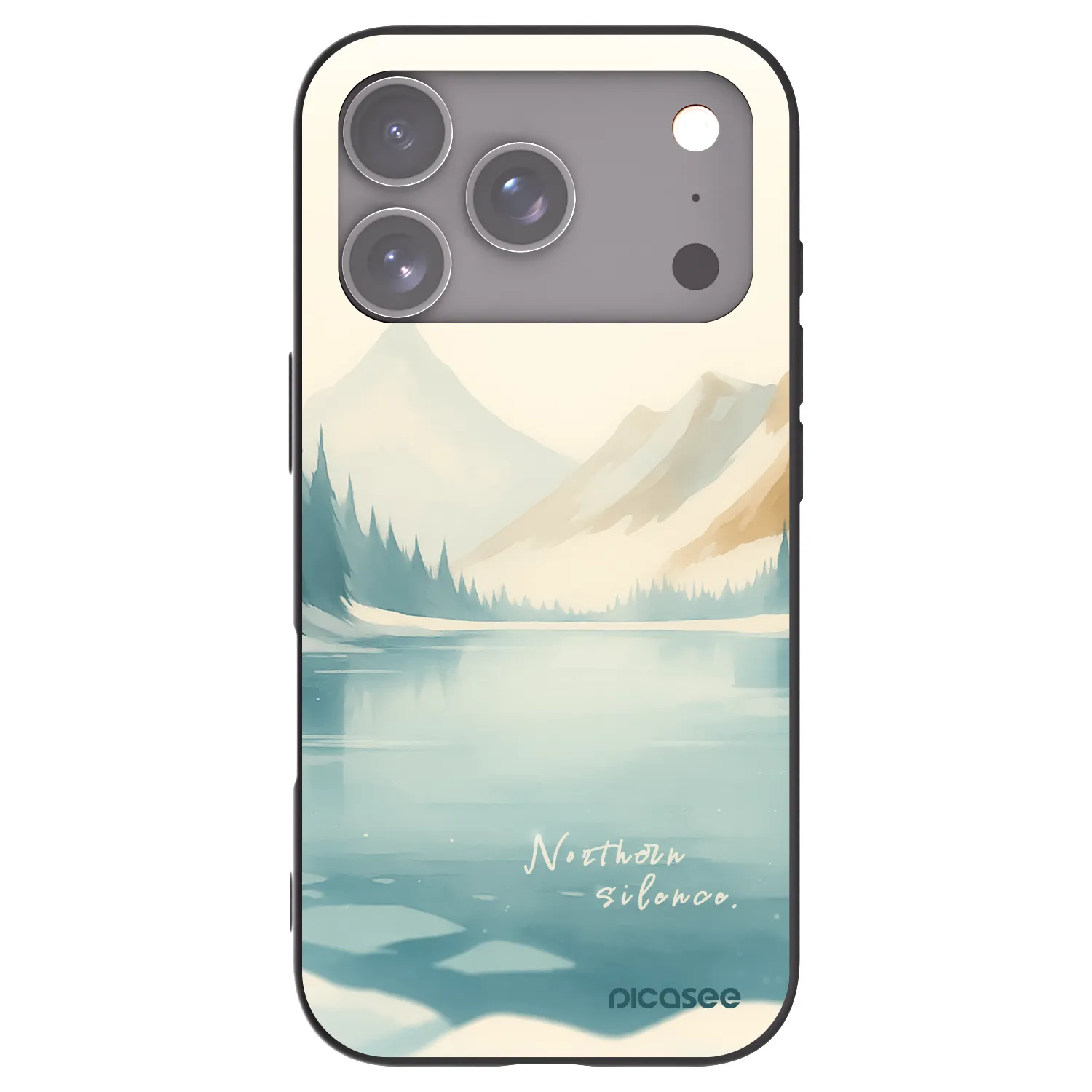 Picasee fekete szilikon tok az alábbi mobiltelefonokra Apple iPhone 17 Pro - NOTHERN SILENCE