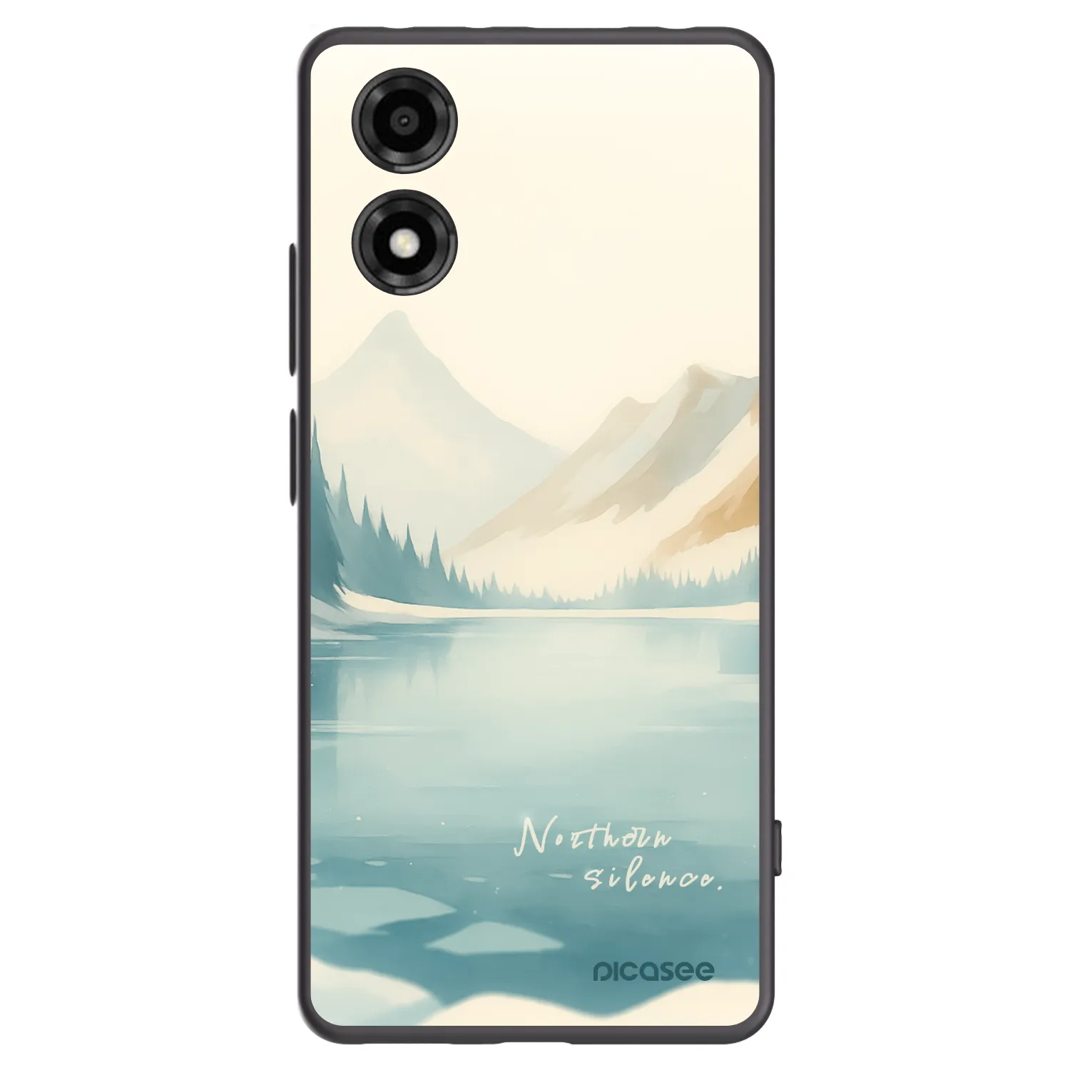 Picasee fekete szilikon tok az alábbi mobiltelefonokra Motorola Moto E14 - NOTHERN SILENCE