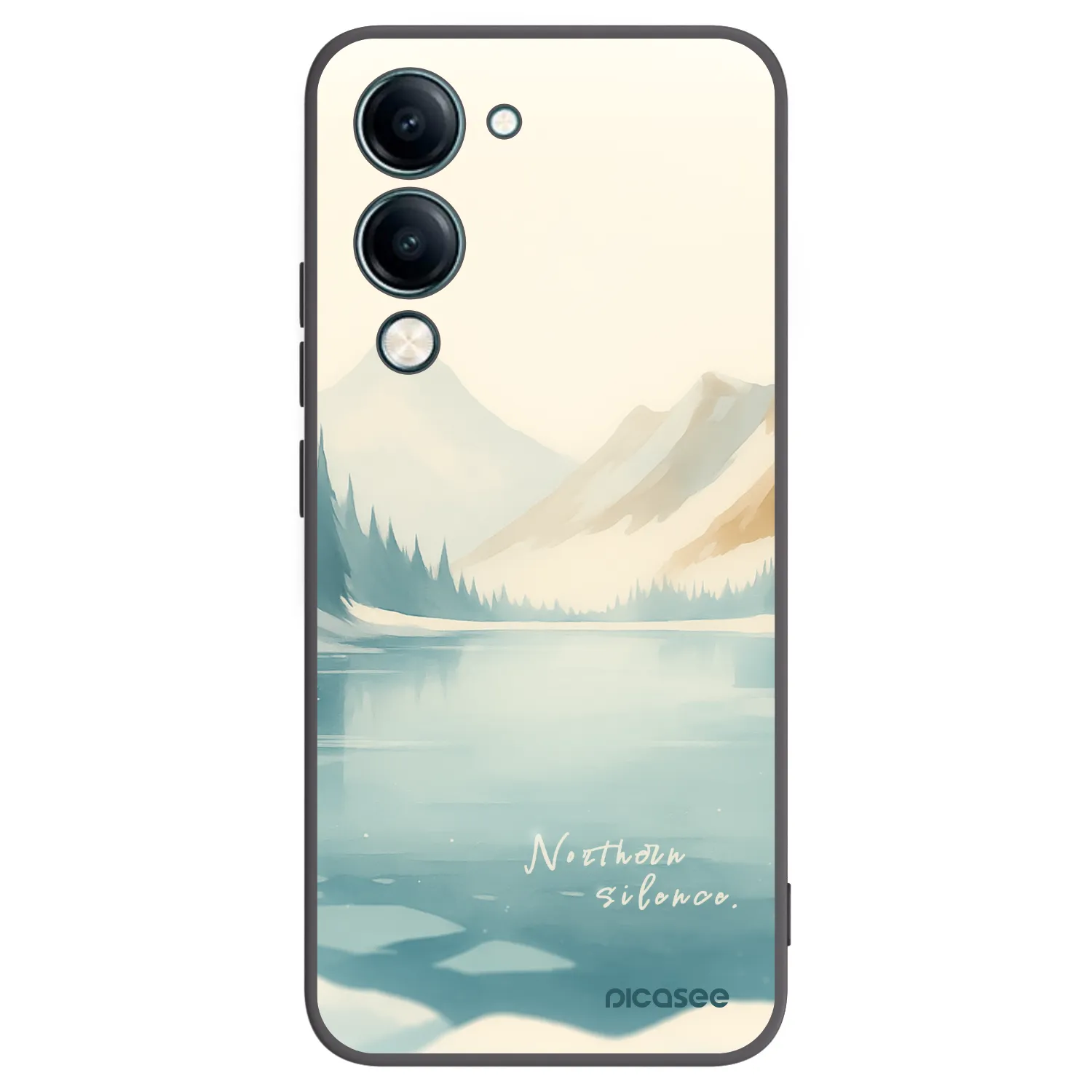 Picasee fekete szilikon tok az alábbi mobiltelefonokra Vivo Y29s 5G - NOTHERN SILENCE