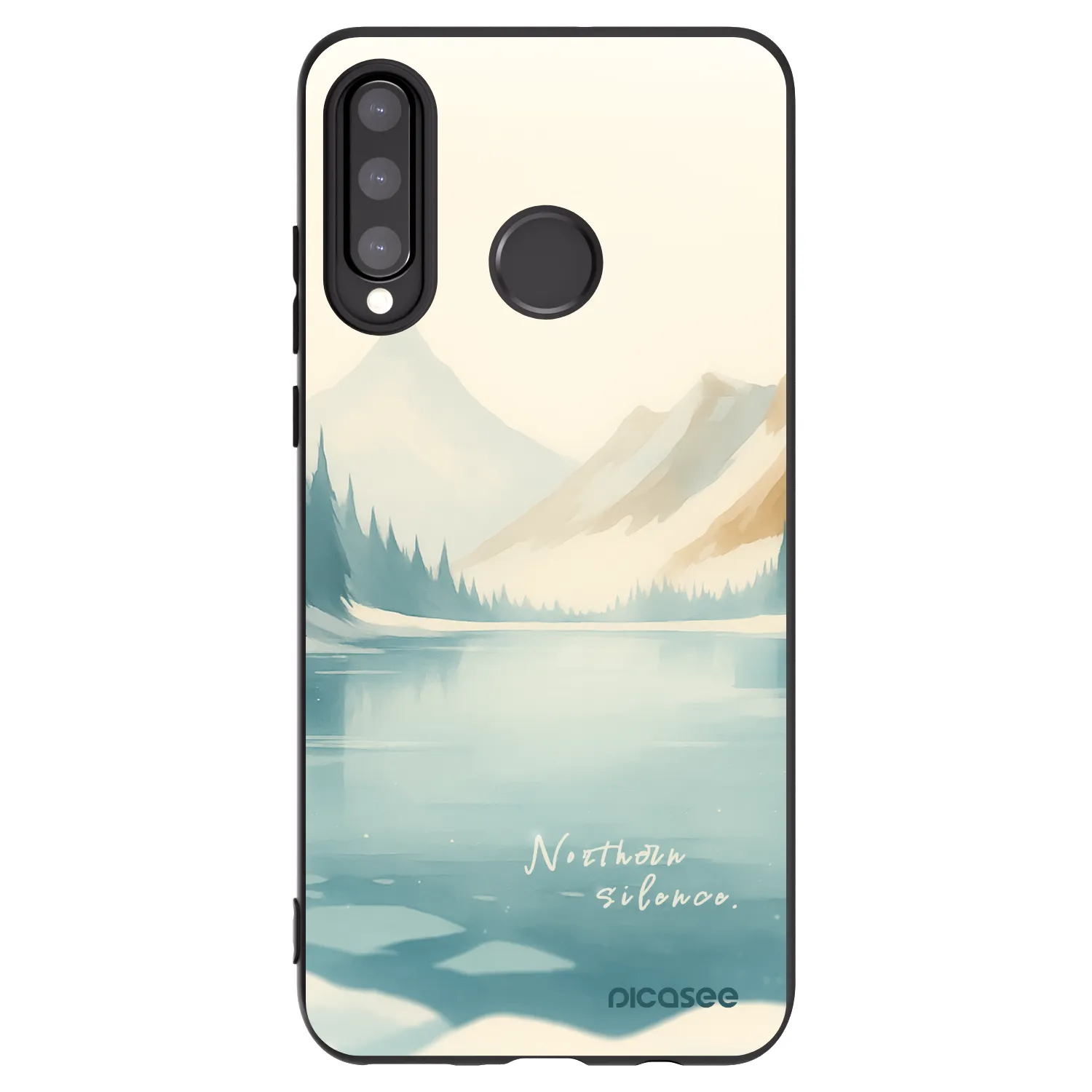 Picasee fekete szilikon tok az alábbi mobiltelefonokra Huawei P30 Lite - NOTHERN SILENCE