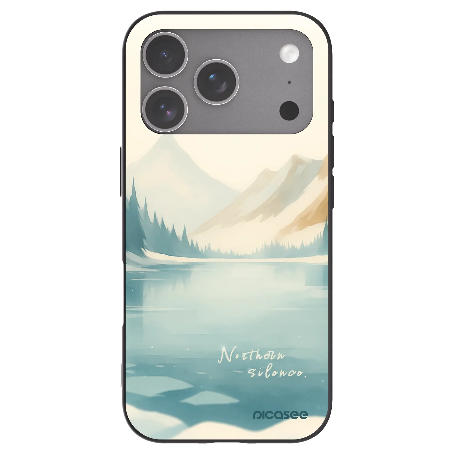 Picasee fekete szilikon tok az alábbi mobiltelefonokra Apple iPhone 18 Pro - NOTHERN SILENCE