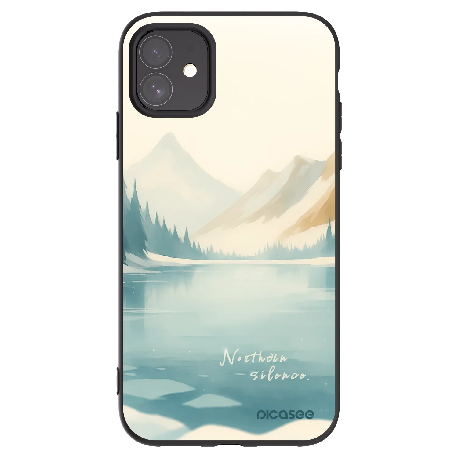 Picasee fekete szilikon tok az alábbi mobiltelefonokra Apple iPhone 11 - NOTHERN SILENCE