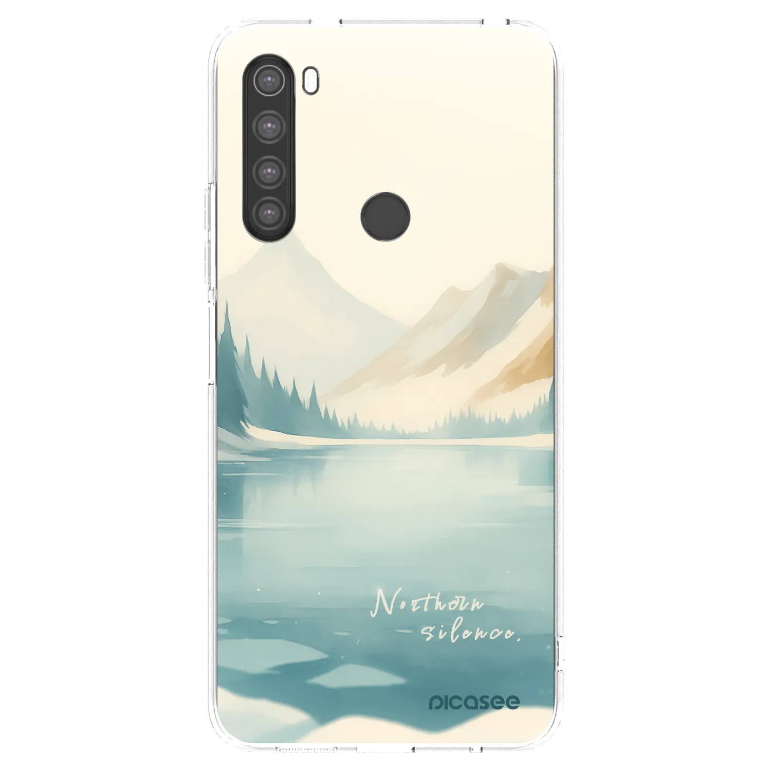 Picasee átlátszó szilikon tok az alábbi mobiltelefonokra Xiaomi Redmi Note 8 - NOTHERN SILENCE