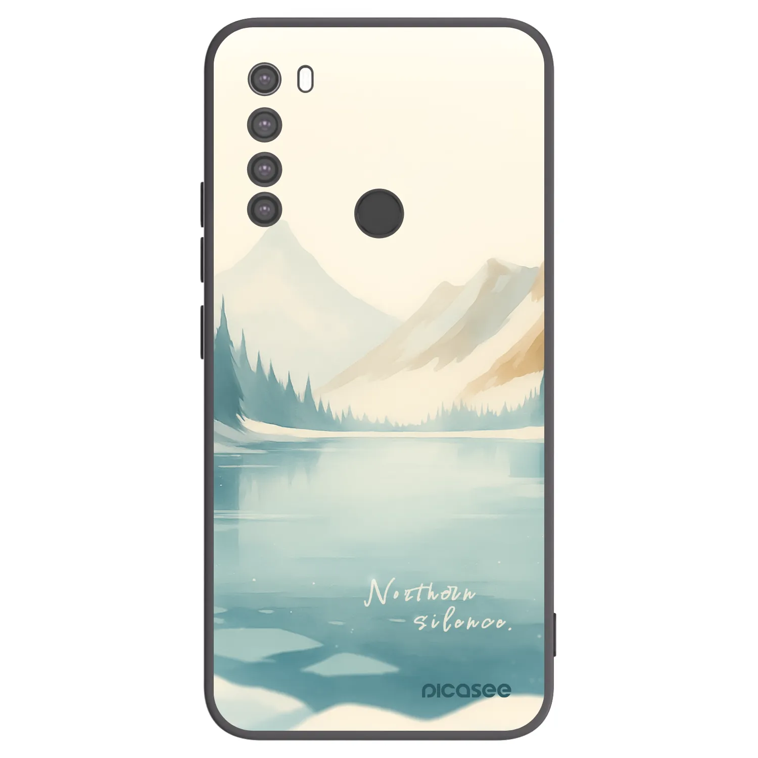 Picasee fekete szilikon tok az alábbi mobiltelefonokra Xiaomi Redmi Note 8 - NOTHERN SILENCE