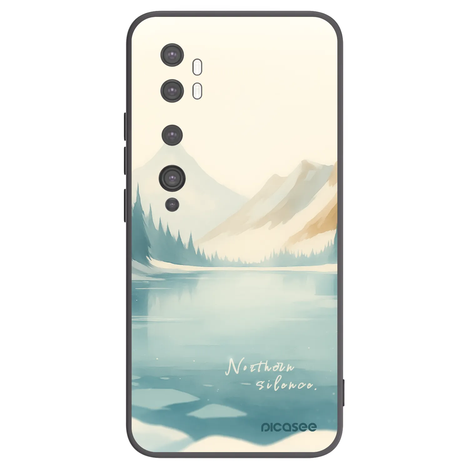 Picasee fekete szilikon tok az alábbi mobiltelefonokra Xiaomi Mi Note 10 (Pro) - NOTHERN SILENCE