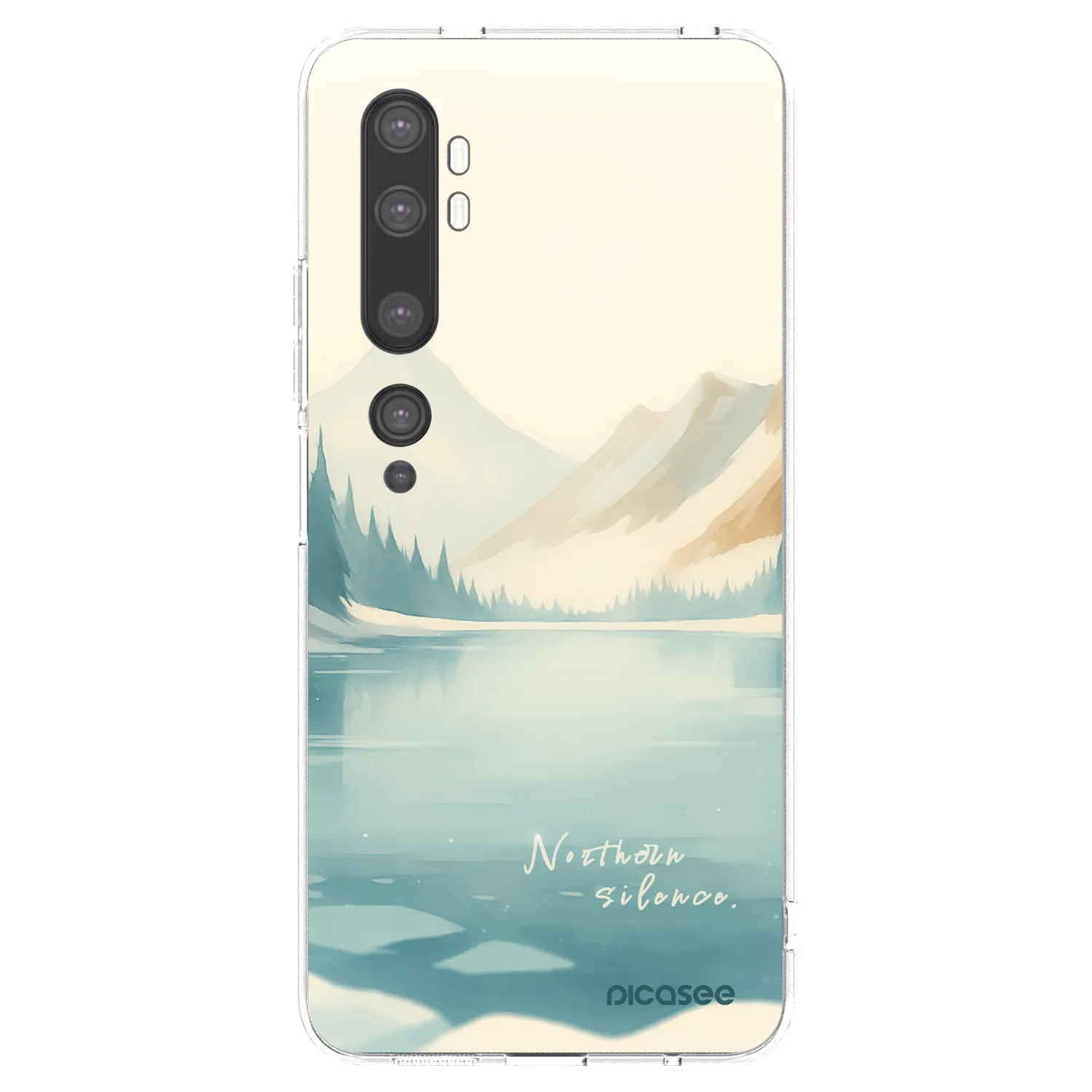 Picasee átlátszó szilikon tok az alábbi mobiltelefonokra Xiaomi Mi Note 10 (Pro) - NOTHERN SILENCE