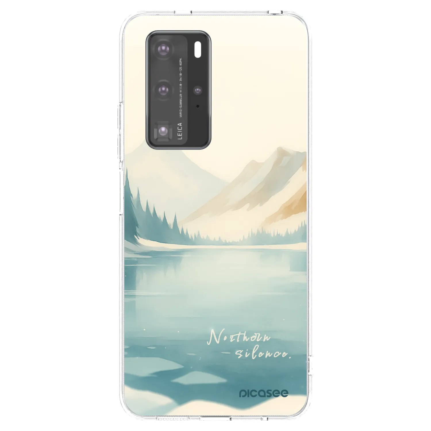 Picasee átlátszó szilikon tok az alábbi mobiltelefonokra Huawei P40 Pro - NOTHERN SILENCE