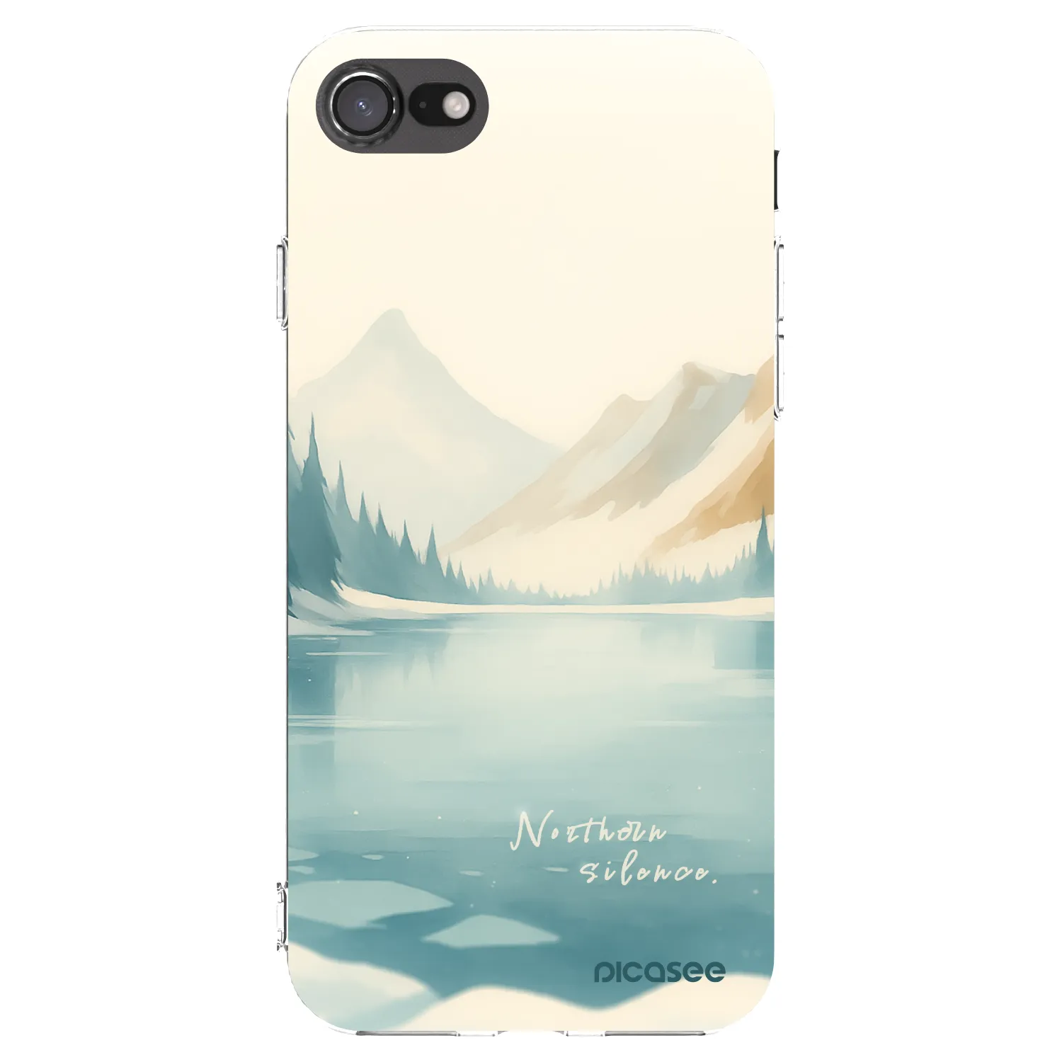 Picasee átlátszó szilikon tok az alábbi mobiltelefonokra Apple iPhone SE 2020 - NOTHERN SILENCE