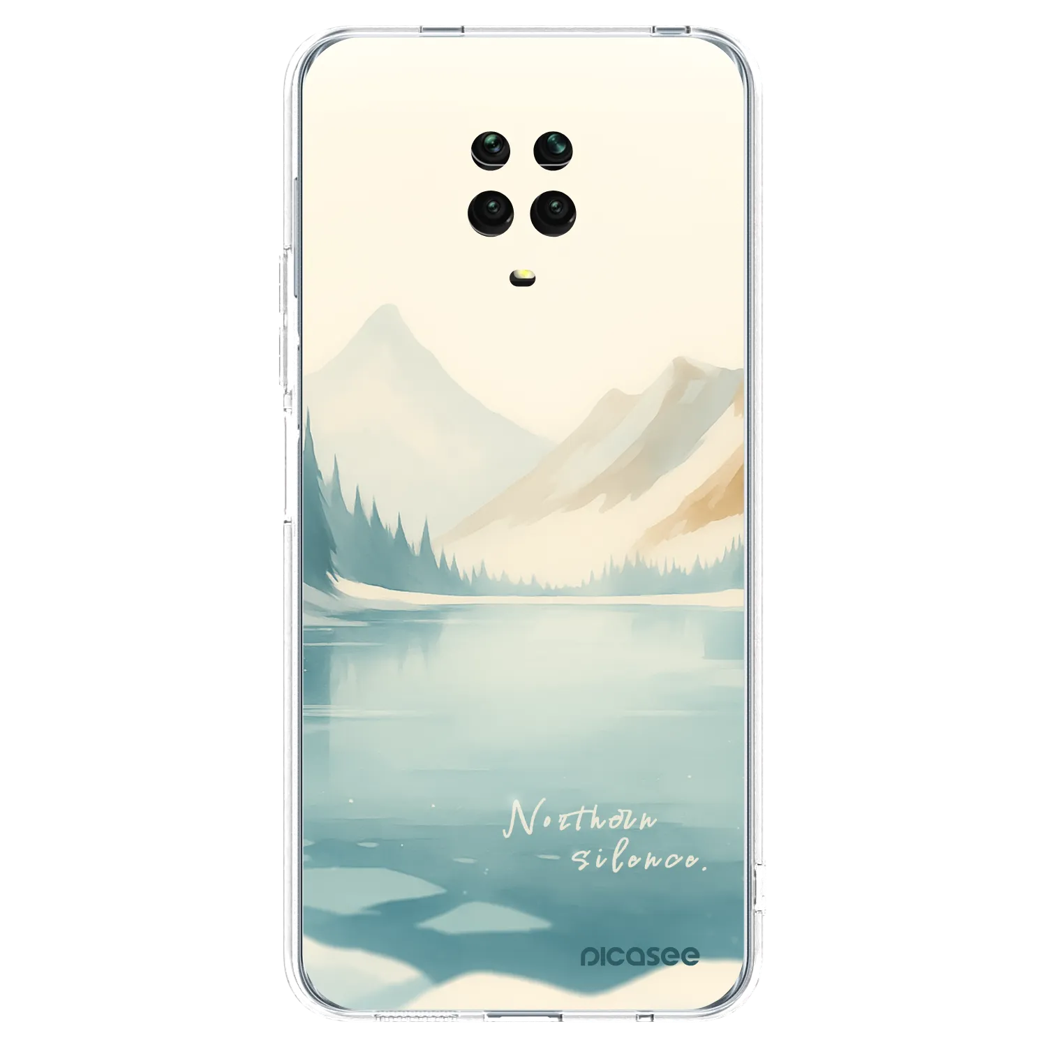 Picasee átlátszó szilikon tok az alábbi mobiltelefonokra Xiaomi Redmi Note 9 Pro - NOTHERN SILENCE