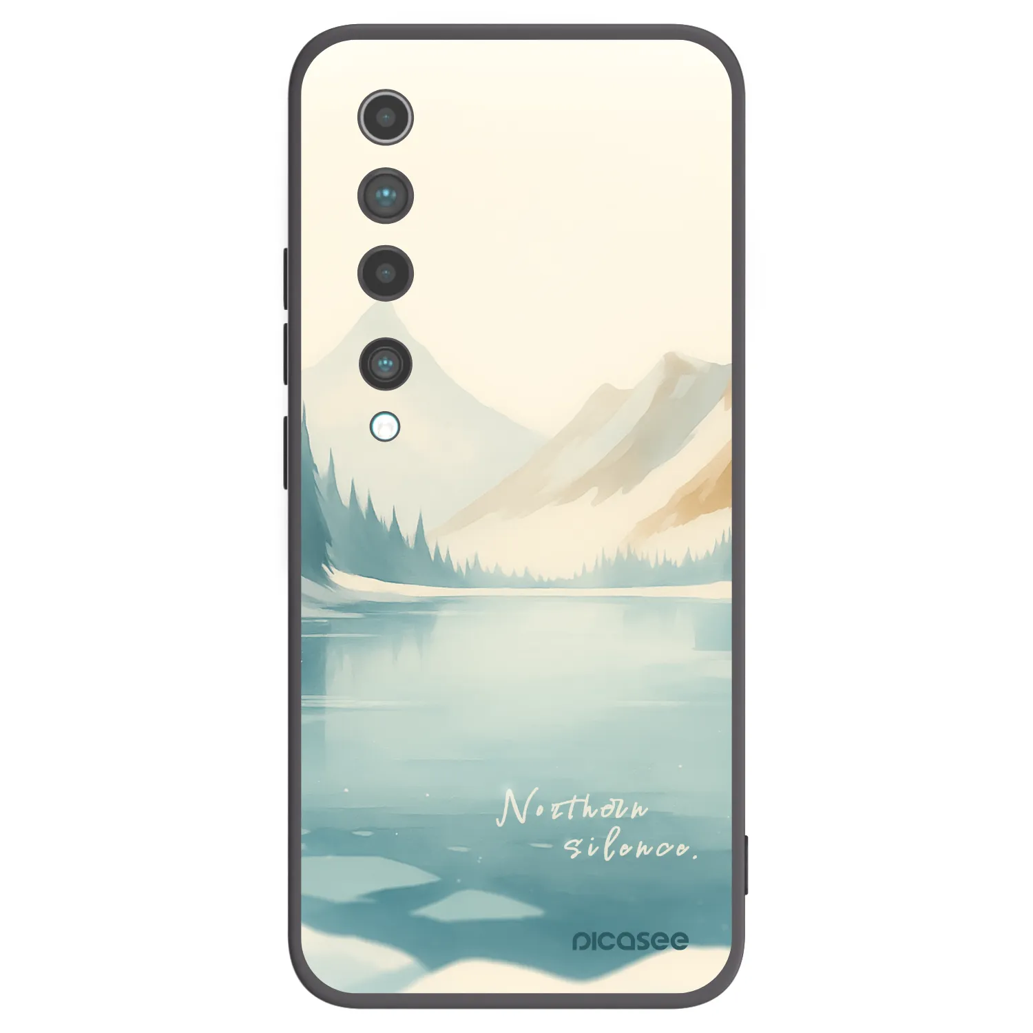 Picasee fekete szilikon tok az alábbi mobiltelefonokra Xiaomi Mi 10 - NOTHERN SILENCE