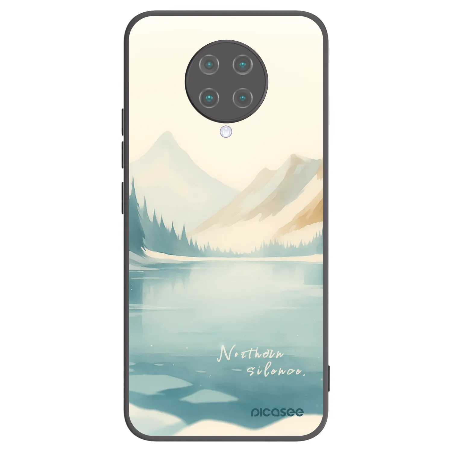 Picasee fekete szilikon tok az alábbi mobiltelefonokra Xiaomi Poco F2 Pro - NOTHERN SILENCE