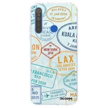 Picasee átlátszó szilikon tok az alábbi mobiltelefonokra Realme 5 - PASSPORT EDITION