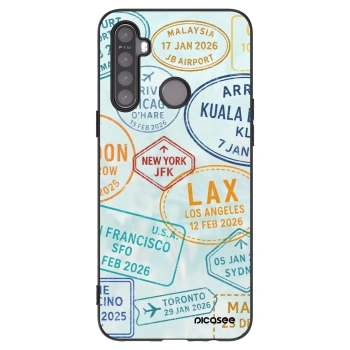 Picasee fekete szilikon tok az alábbi mobiltelefonokra Realme 5 - PASSPORT EDITION