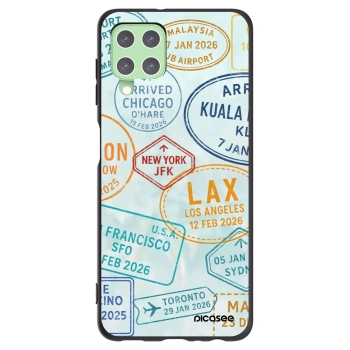 Picasee fekete szilikon tok az alábbi mobiltelefonokra Samsung Galaxy A22 A225F 4G - PASSPORT EDITION