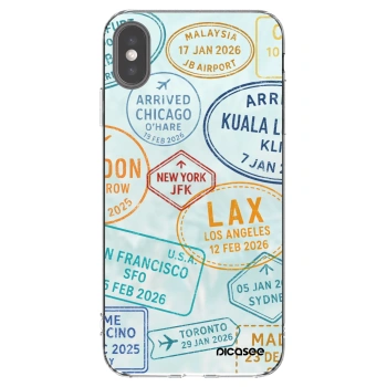 Picasee átlátszó szilikon tok az alábbi mobiltelefonokra Apple iPhone XS Max - PASSPORT EDITION