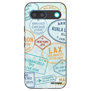 Picasee fekete szilikon tok az alábbi mobiltelefonokra Google Pixel 8 - PASSPORT EDITION