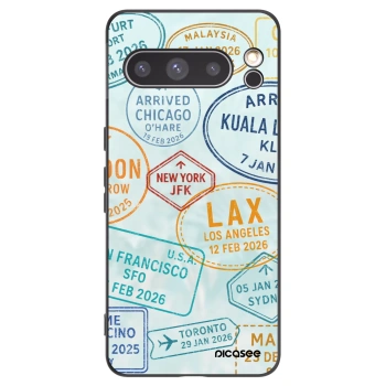 Picasee fekete szilikon tok az alábbi mobiltelefonokra Google Pixel 8 Pro - PASSPORT EDITION